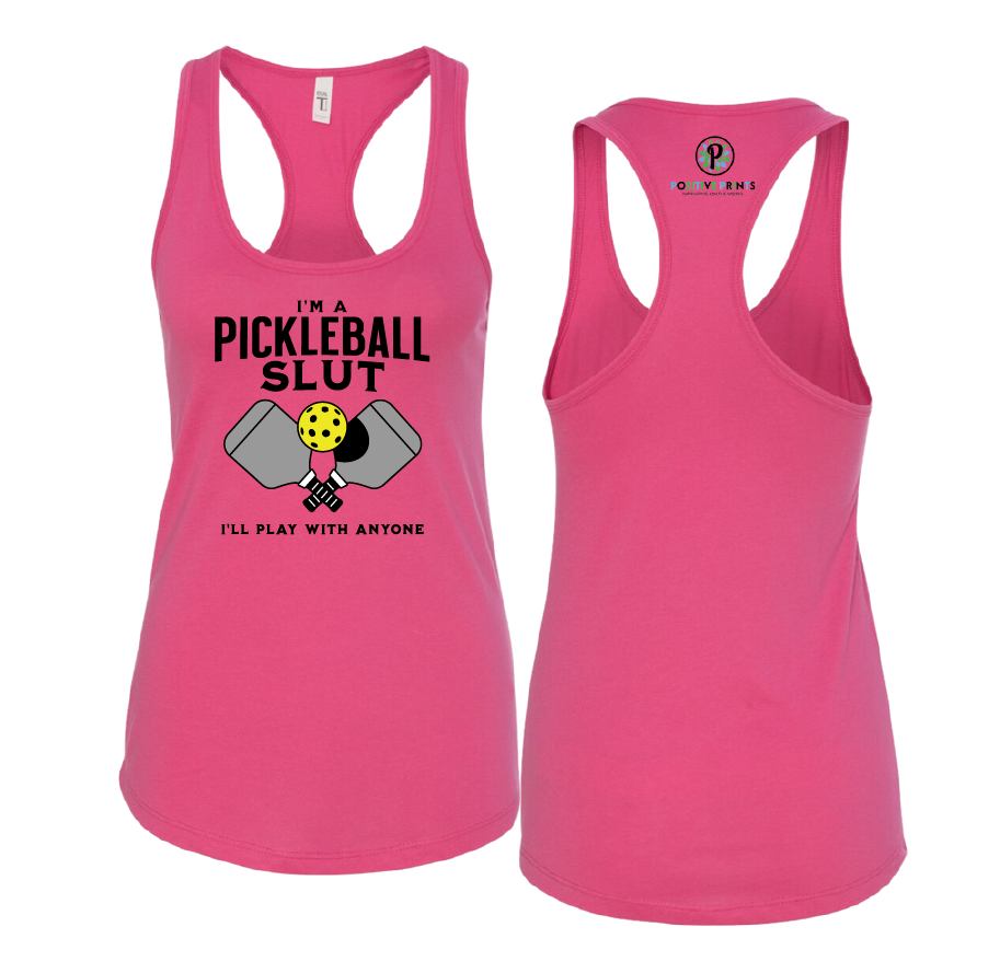 "I'm A Pickleball Slut" CVC Women's Tank